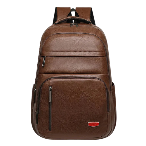 PU Leather Water-Resistant Business Laptop Backpack Bolsnik