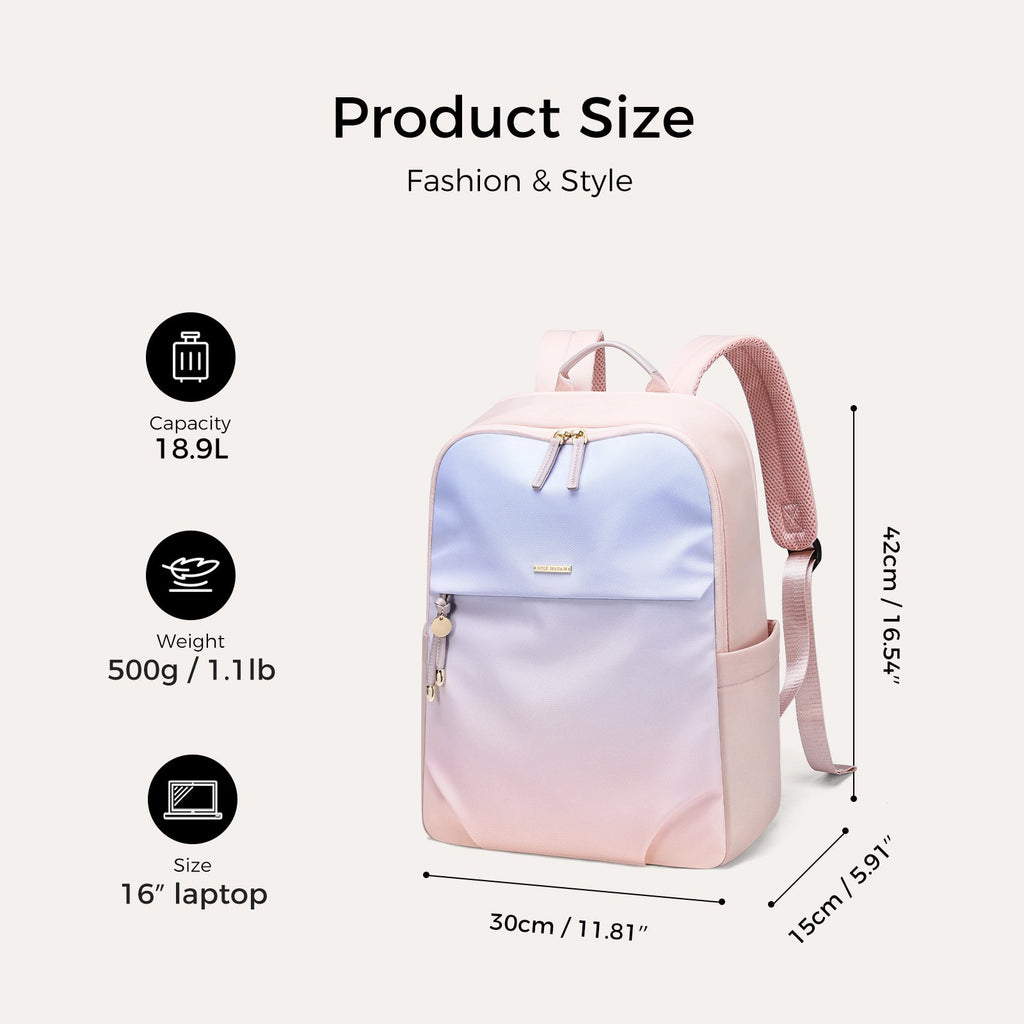 GOLF Urban Waterproof Laptop Backpack Pink