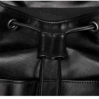 Waterproof Leather Laptop Backpack with USB Port Bolsnik