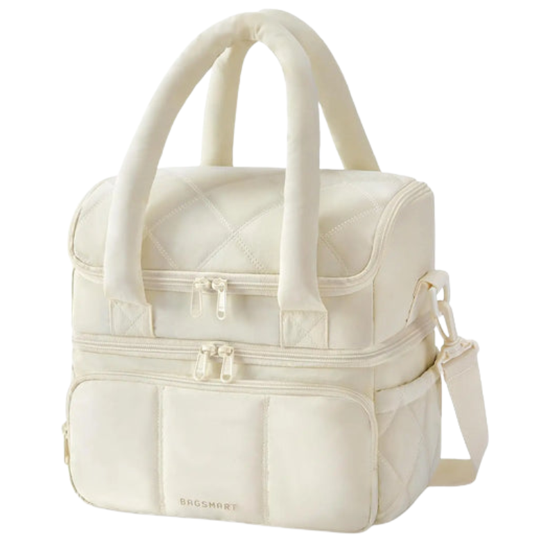 BAGSMART Double Deck Insulated Lunch Bag