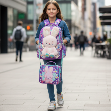3D Kids School Backpack Set with Lunch Bag Bolsnik