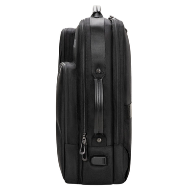 Heroic Knight Waterproof Laptop Backpack with USB Charging Black