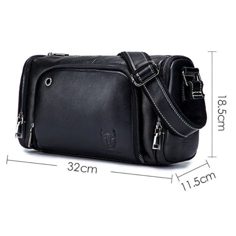Bullcaptain PU Leather Crossbody Shoulder Bag