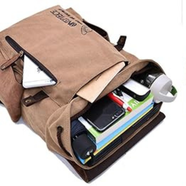 One Piece Canvas School Bag