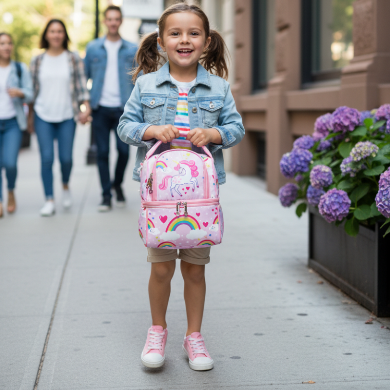 Kids Insulated Lunch Bag with Adjustable Strap Bolsnik