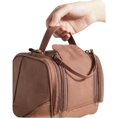 BAGSMART PU Leather Dopp Kit Travel Toiletry Bag