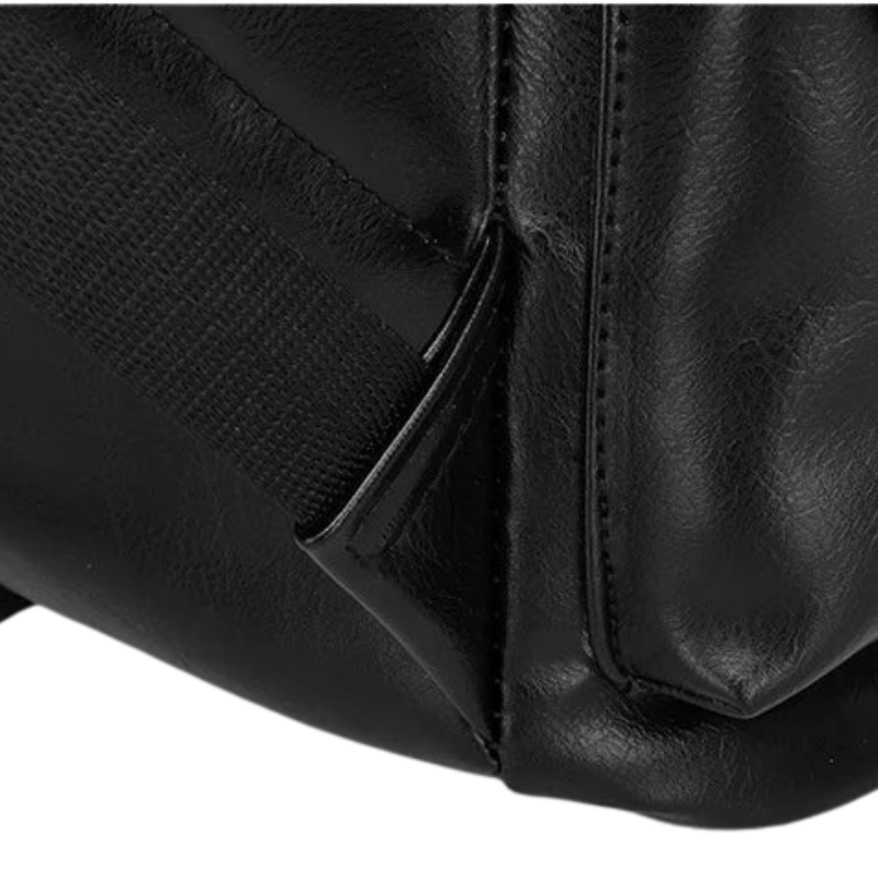 Waterproof Leather Laptop Backpack with USB Port Bolsnik