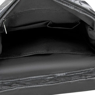 Anti-Theft PU Leather Laptop Backpack Black Bolsnik