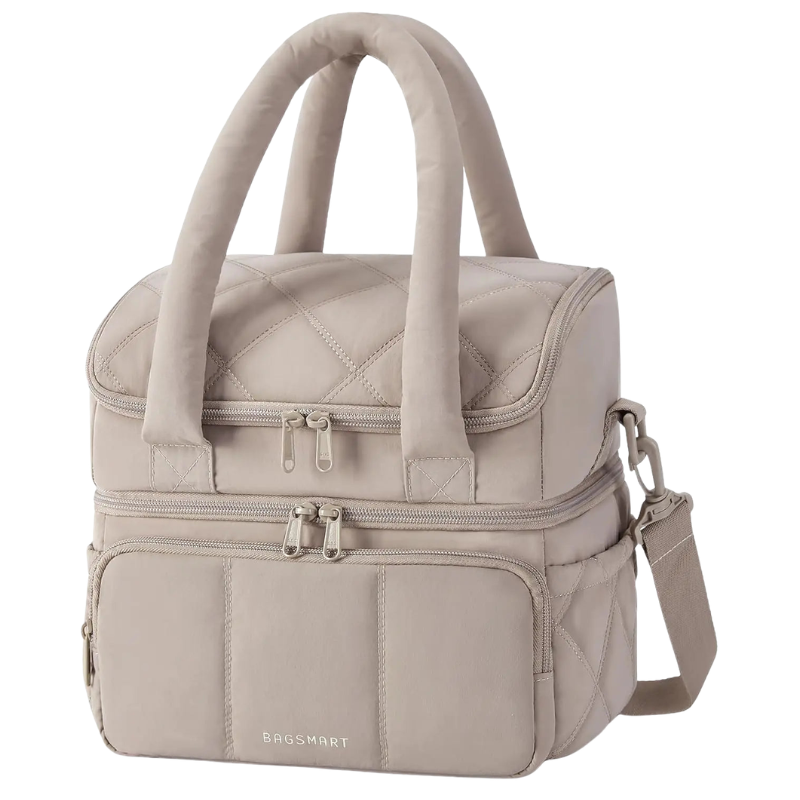 BAGSMART Double Deck Insulated Lunch Bag