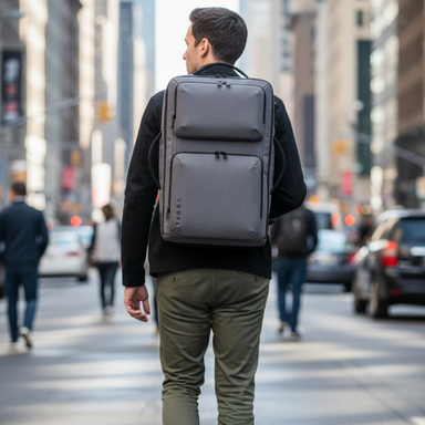 Vgoal Expandable Waterproof Laptop Backpack with USB Charging & Anti-Theft Lock