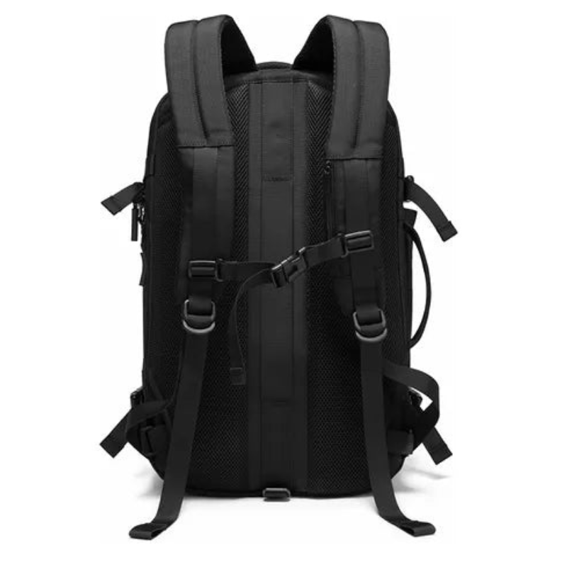 Bange Expandable 55L Anti-Theft Waterproof Travel Backpack Black
