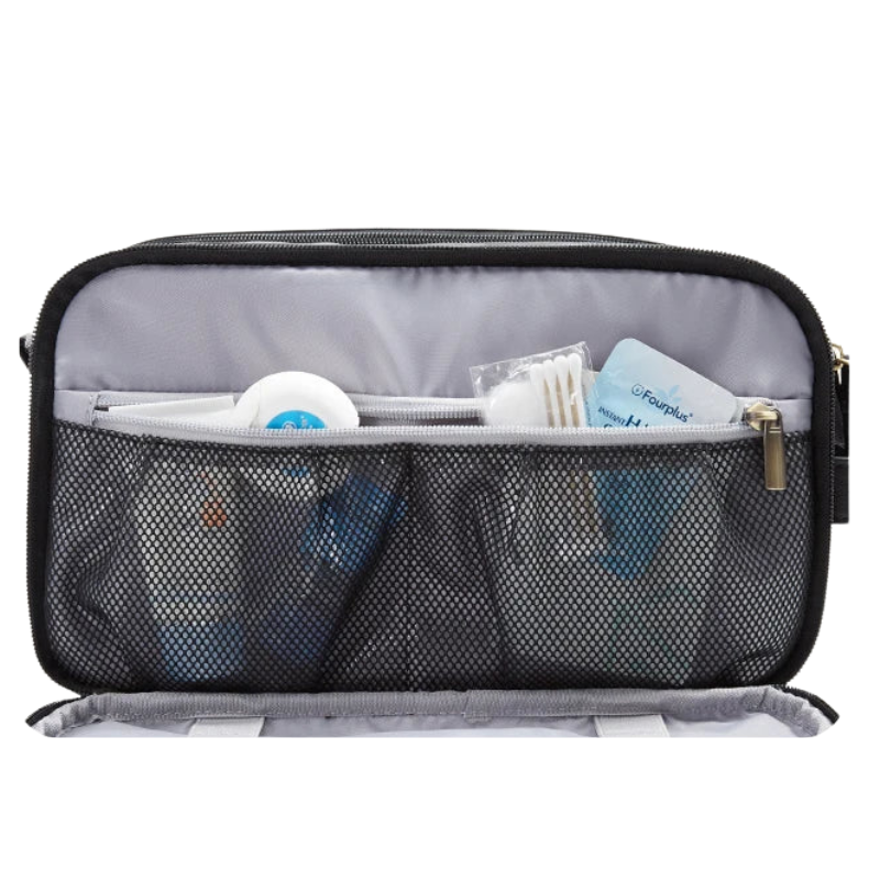 BAGSMART PU Leather Dopp Kit Travel Toiletry Bag