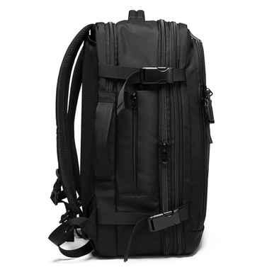 Bange Expandable 55L Anti-Theft Waterproof Travel Backpack Black