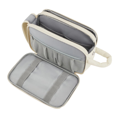 BAGSMART Fluffy Waterproof Cosmetic Toiletry Bag Organizer for Women