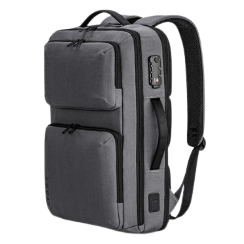 Vgoal Expandable Waterproof Laptop Backpack with USB Charging & Anti-Theft Lock