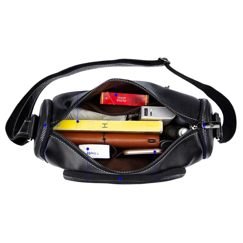 Bullcaptain PU Leather Crossbody Shoulder Bag