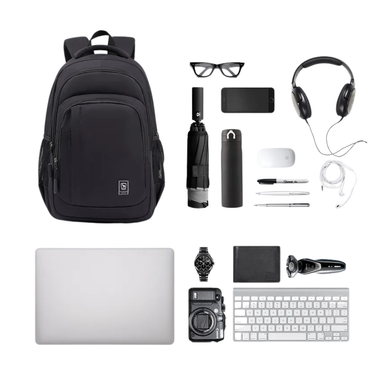 Oiwas 20.3L Waterproof Laptop Backpack Black
