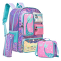 Mermaid Girls 3Pcs School Bag Set with Lunch Bag & Pencil Case Bolsnik
