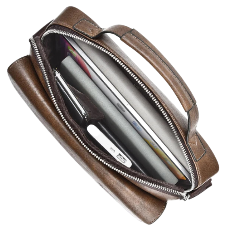 Men's PU Leather Crossbody Messenger Bag Bolsnik