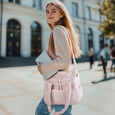 BAGSMART Double Deck Insulated Lunch Bag