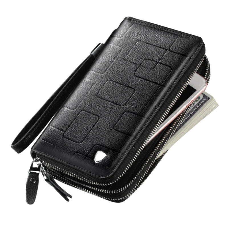 PU Leather Long Zipper Wallet Clutch Bolsnik