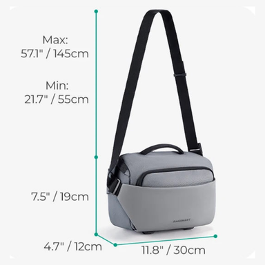 BAGSMART Waterproof Camera Sling Bag with Tripod Holder & Rain Cover