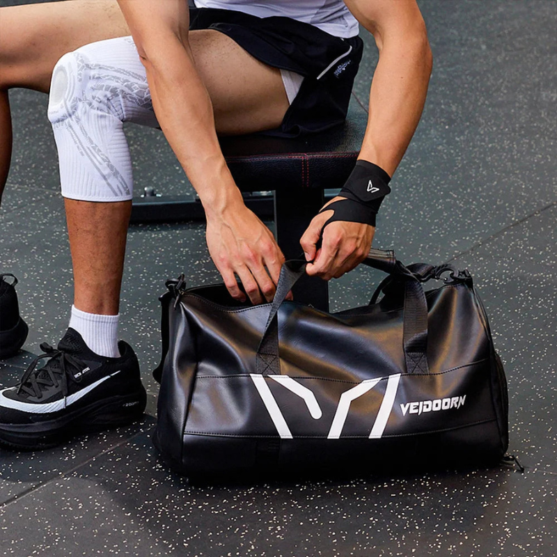 Veidoorn Large Capacity Waterproof Gym Bag with Dry Wet Separation