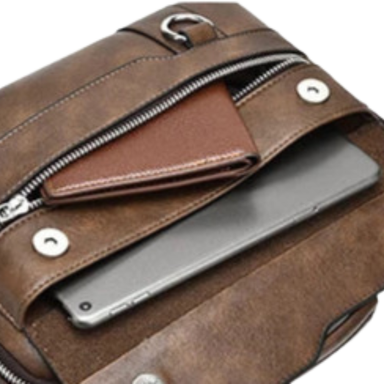 Men's PU Leather Crossbody Messenger Bag Bolsnik
