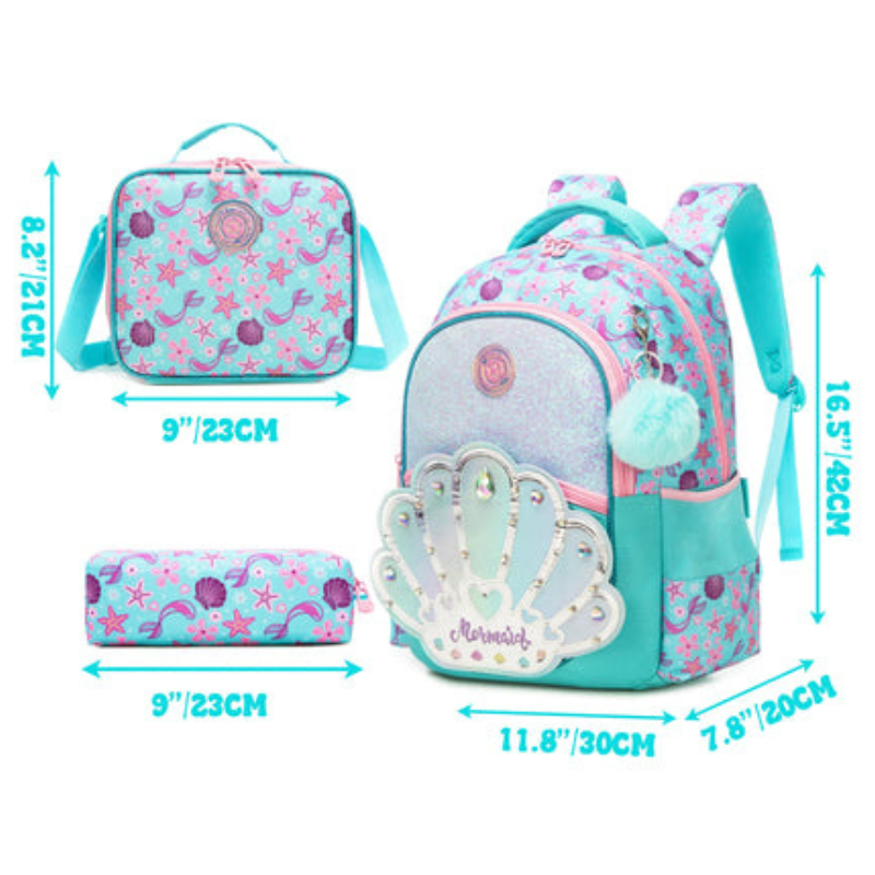 Kids School Bag Set with Lunch Bag & Pencil Case Bolsnik