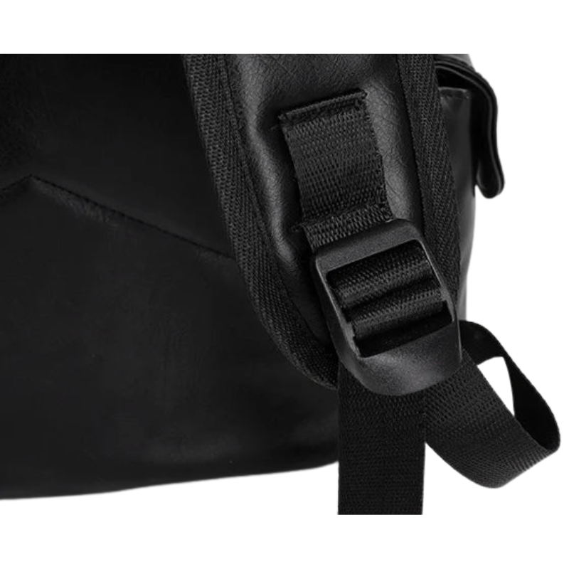Waterproof Leather Laptop Backpack with USB Port Bolsnik