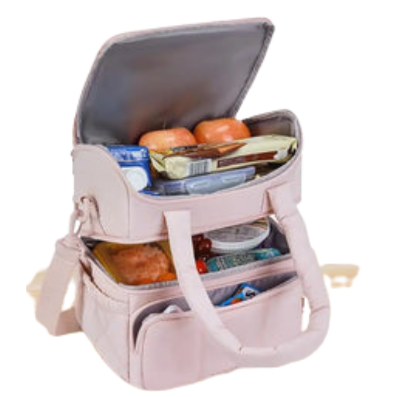 BAGSMART Double Deck Insulated Lunch Bag
