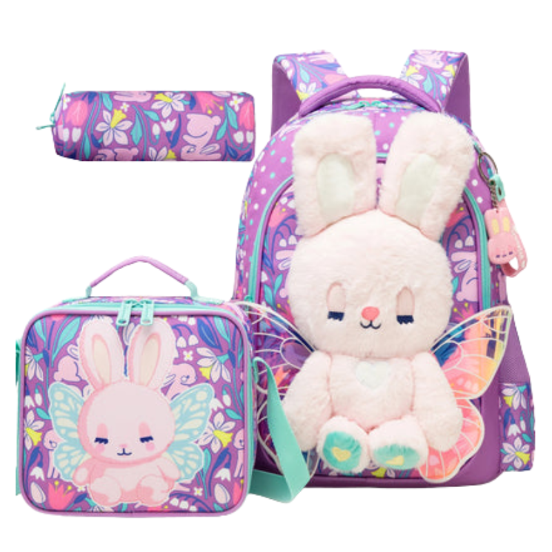 3D Kids School Backpack Set with Lunch Bag Bolsnik