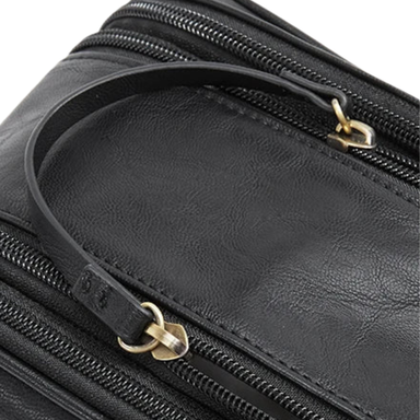 BAGSMART PU Leather Dopp Kit Travel Toiletry Bag