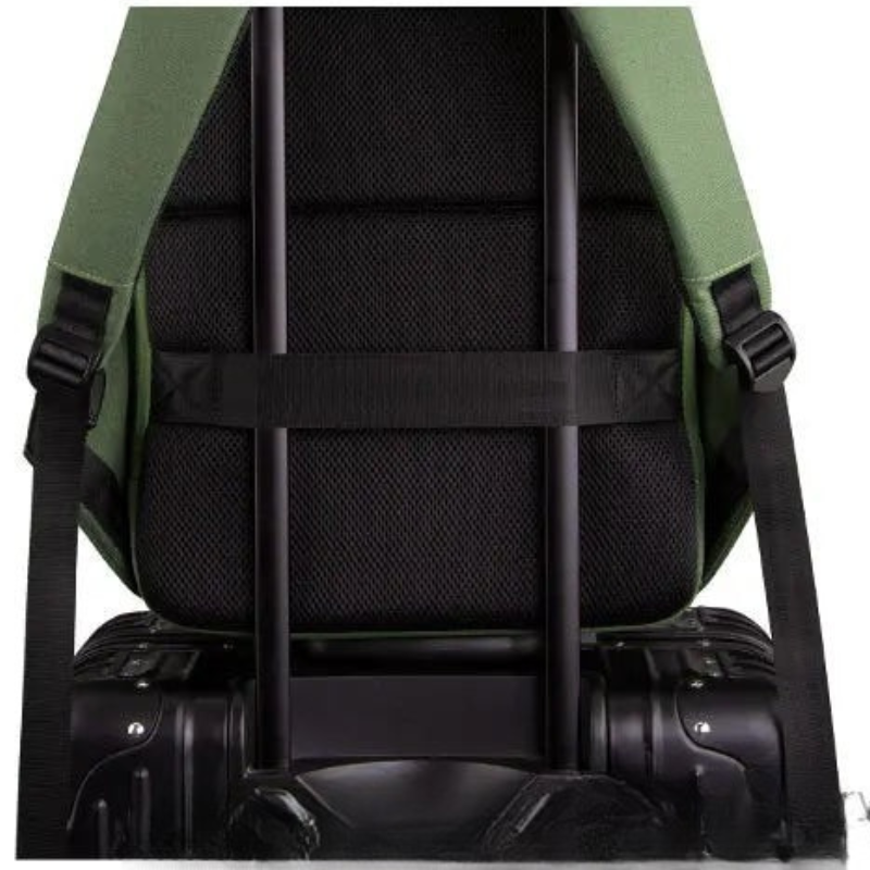 Kingsons Waterproof Travel Laptop Backpack with USB Charging Army Green