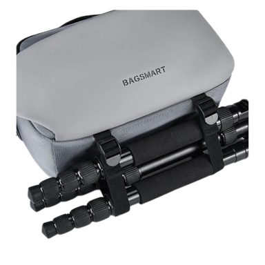 BAGSMART Waterproof Camera Sling Bag with Tripod Holder & Rain Cover