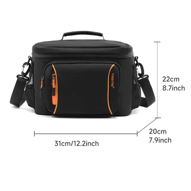 Tigernu 13L Waterproof Insulated Cooler Lunch Bag Leakproof Black
