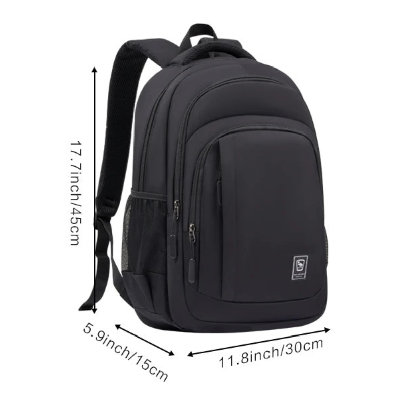 Oiwas 20.3L Waterproof Laptop Backpack Black