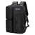 Heroic Knight Waterproof Laptop Backpack with USB Charging Black