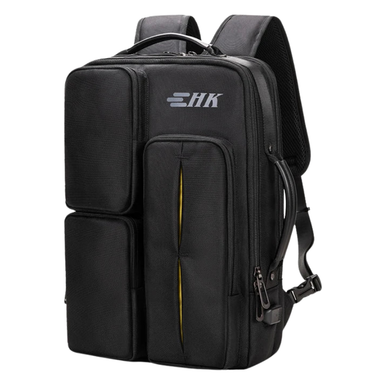Heroic Knight Waterproof Laptop Backpack with USB Charging Black
