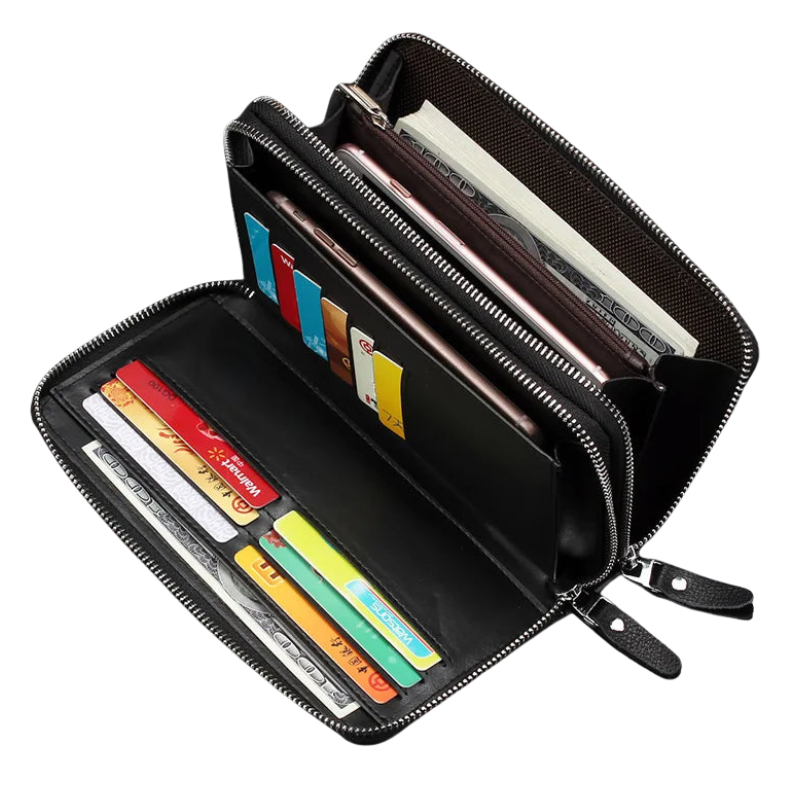 PU Leather Long Zipper Wallet Clutch Bolsnik