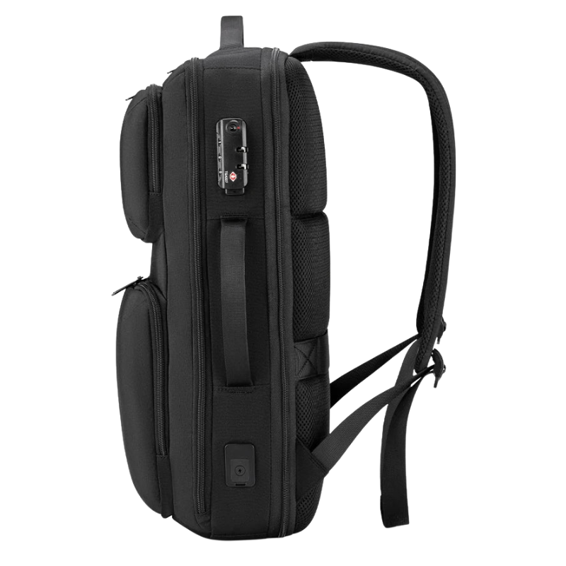 Vgoal Expandable Waterproof Laptop Backpack with USB Charging & Anti-Theft Lock