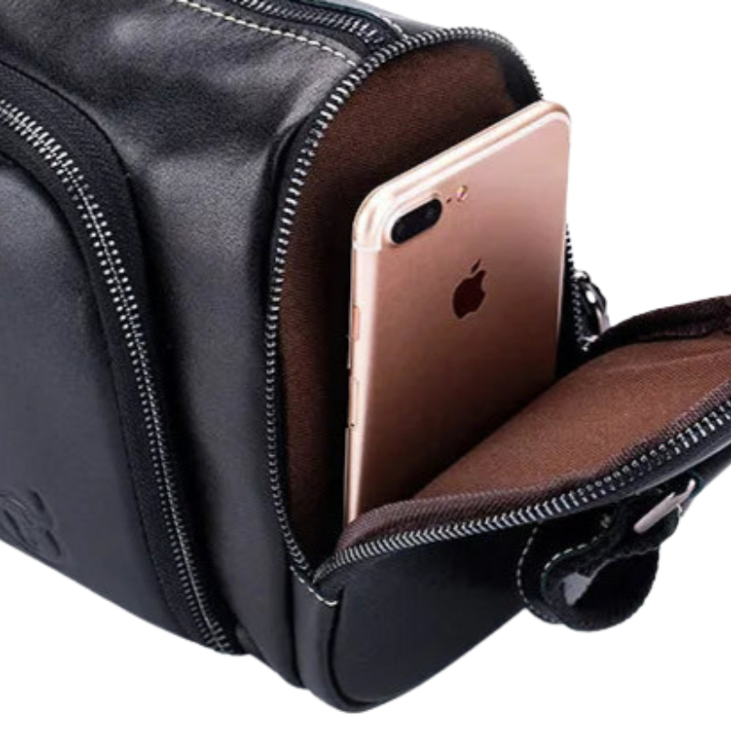 Bullcaptain PU Leather Crossbody Shoulder Bag