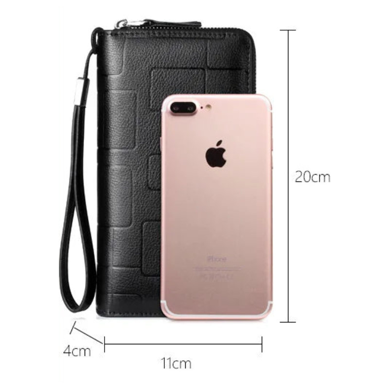 PU Leather Long Zipper Wallet Clutch Bolsnik