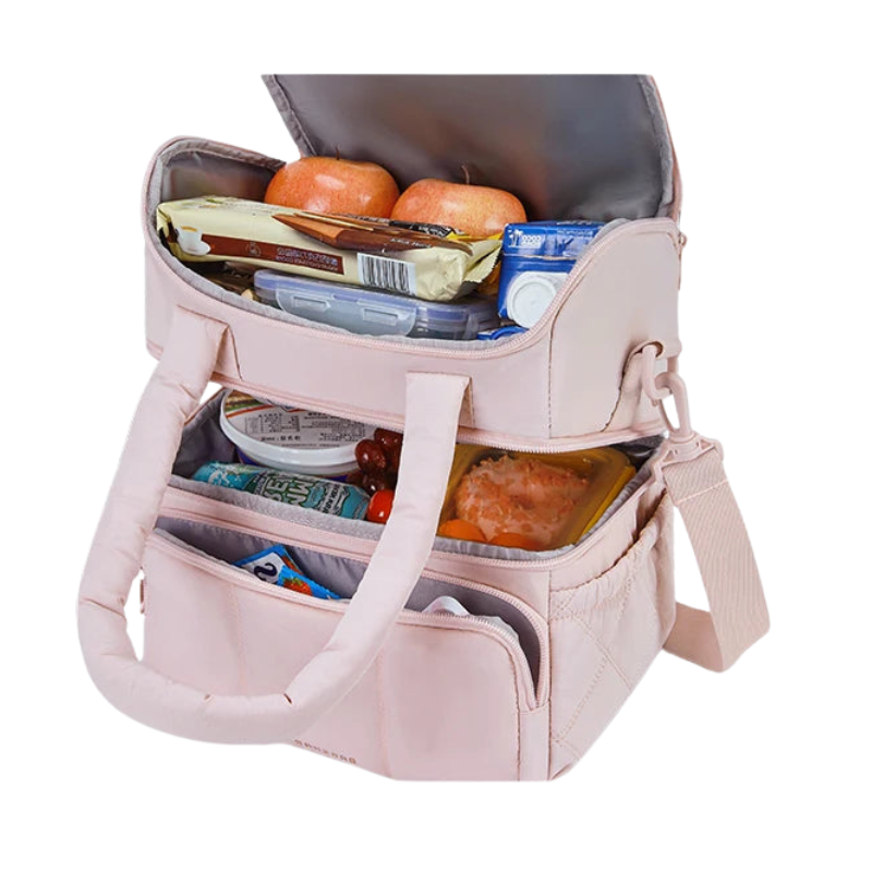 BAGSMART Double Deck Insulated Lunch Bag