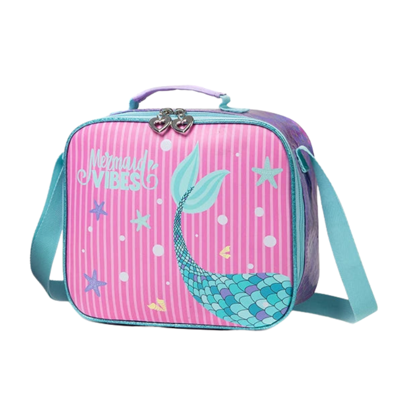 Mermaid Girls 3Pcs School Bag Set with Lunch Bag & Pencil Case Bolsnik