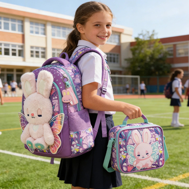 3D Kids School Backpack Set with Lunch Bag Bolsnik