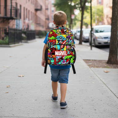 Marvel Kids School Bag with Front Pocket