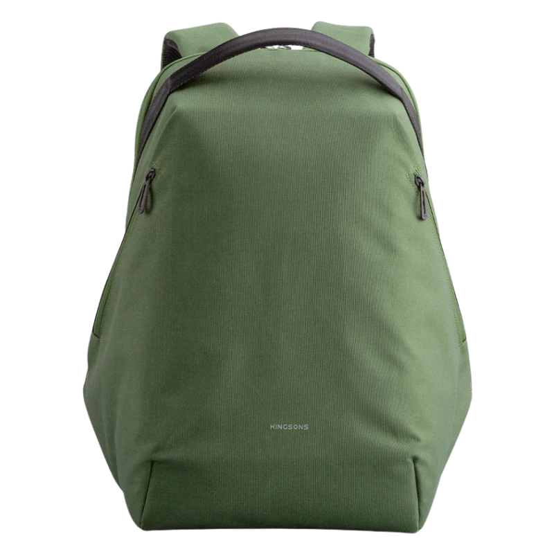 Kingsons Waterproof Travel Laptop Backpack with USB Charging Army Green