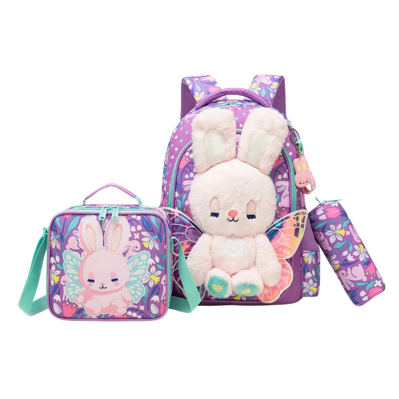3D Kids School Backpack Set with Lunch Bag Bolsnik