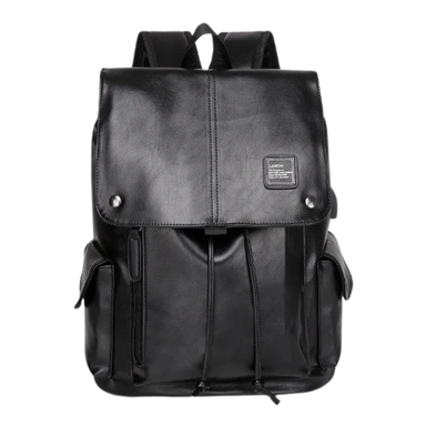 Waterproof Leather Laptop Backpack with USB Port Bolsnik